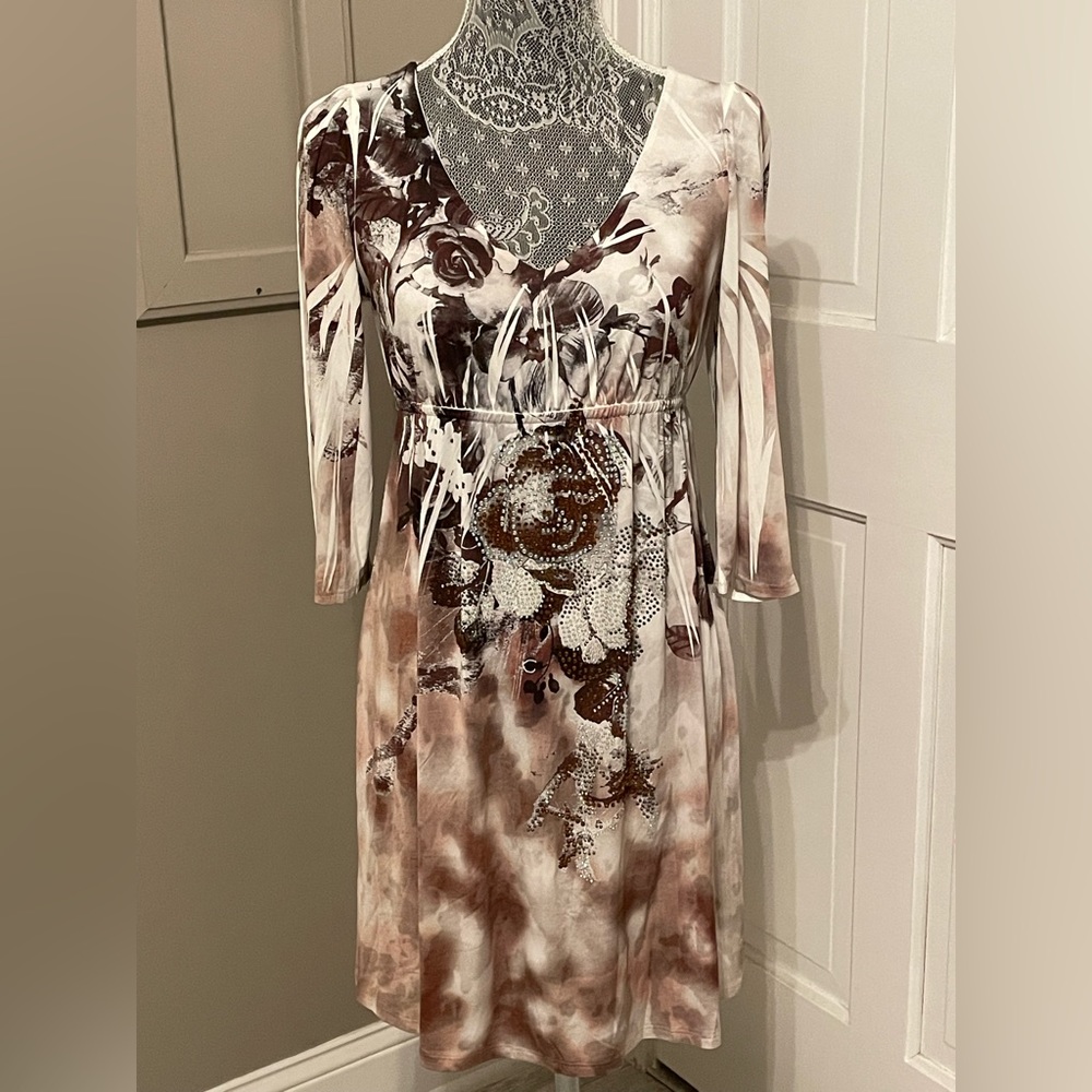 NWOT Stwelve multi color dress size L